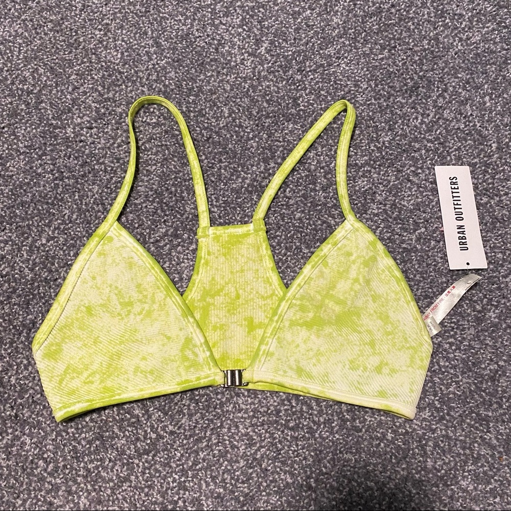 urban out from under tie die front clasp bra